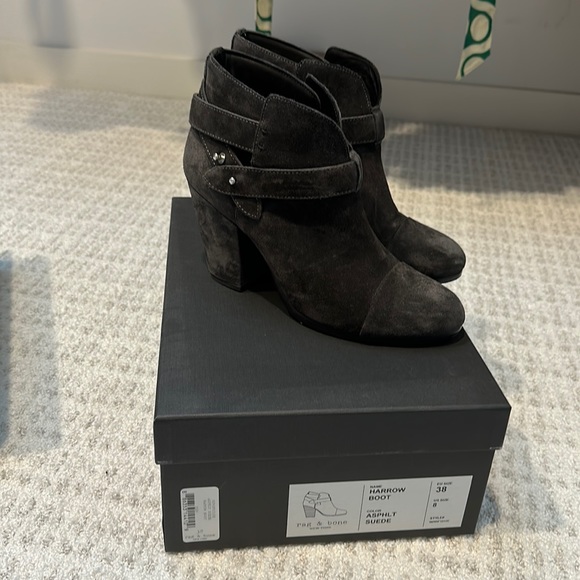 Rag and bone barrow boot asphalt suede. Size 8 - Picture 1 of 5